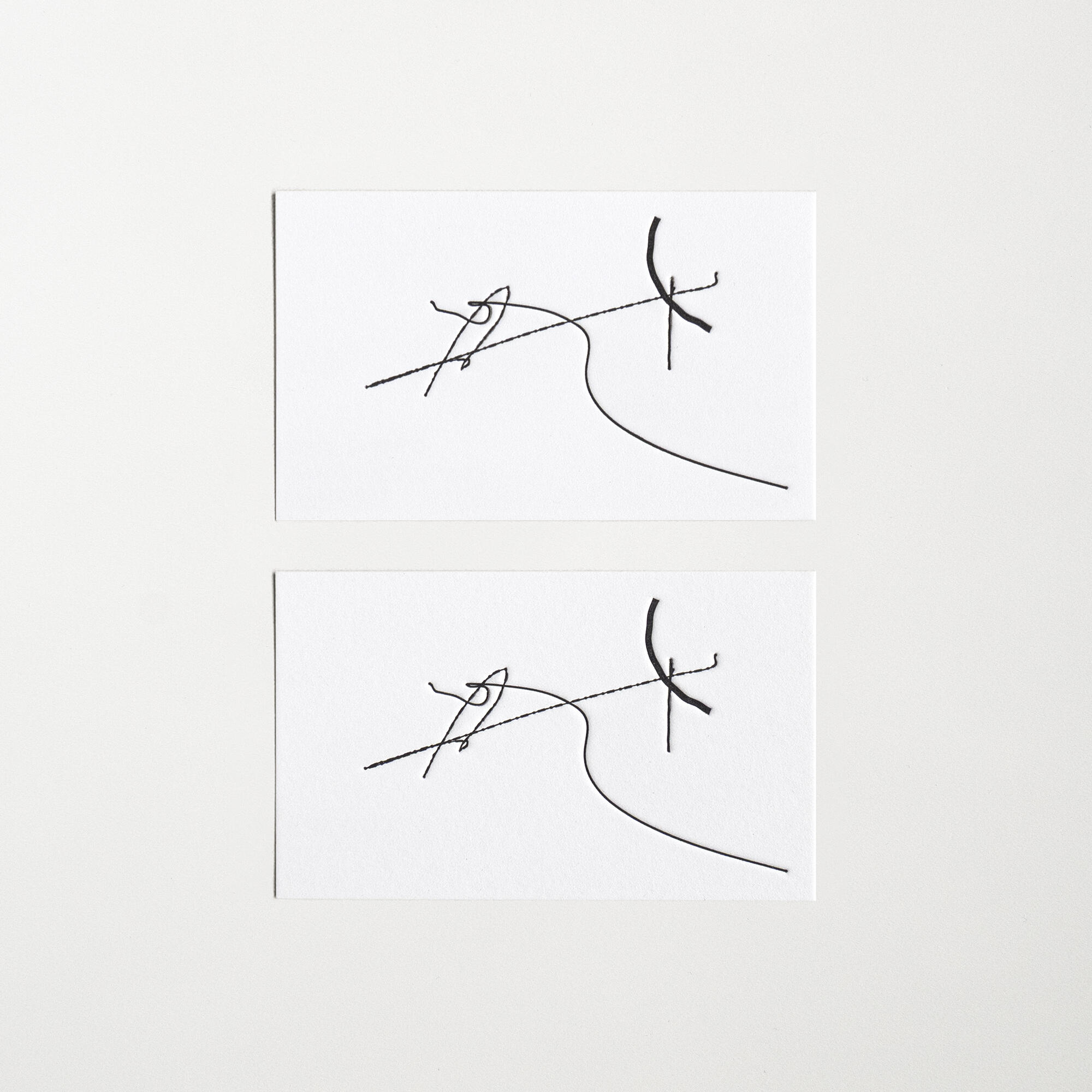 Letterpress card Letterpress card